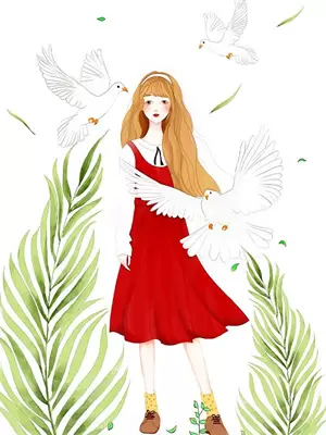 悲情插画